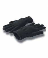 Vergelijk gebreide winter handschoenen zwart voor volwassenen prijs