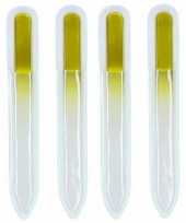 Vergelijk glas nagelvijl geel 4 stuks prijs