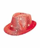 Vergelijk glitter hoed rood met led verlichting prijs