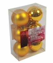 Vergelijk gouden kerstdecoratie kerstballen set van kunststof 12 stuks prijs