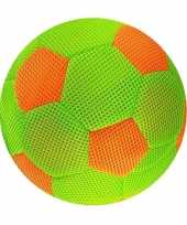 Vergelijk groen met oranje mesh speelgoed bal voor kinderen 23 cm prijs