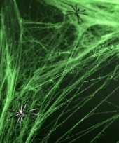 Vergelijk groene spinnenwebben halloween decoratie versiering 100 x 200 cm prijs