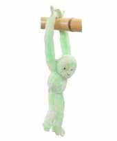 Vergelijk hangend knuffel aapje groen 32 cm prijs