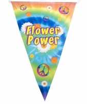 Vergelijk hippie feest vlaggenlijn flower power 5 meter prijs