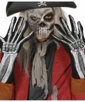 Vergelijk horror skelet gala handschoenen 40 cm prijs