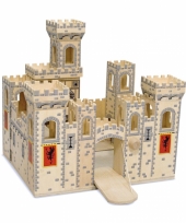 Vergelijk houten speel kasteel medieval prijs