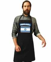 Vergelijk israelische vlag keukenschort barbecueschort zwart heren en dames prijs