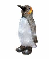 Vergelijk kerst pinguin met led verlichting 33 cm prijs