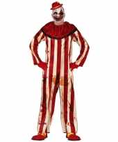 Vergelijk killer clown halloween verkleed kostuum rood wit voor heren prijs