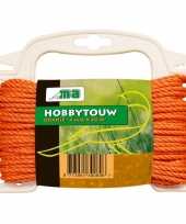 Vergelijk oranje hobby touw draad 4 mm x 20 meter prijs