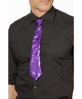 Vergelijk paarse glitter verkleed stropdassen 32 cm voor dames heren prijs