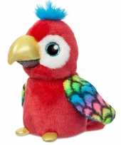 Vergelijk papegaai knuffels rood 18 cm knuffeldieren prijs