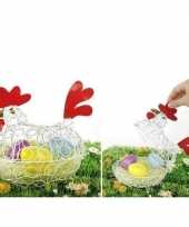 Vergelijk pasen kip decoratie eierschaal 25 cm prijs