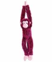 Vergelijk pluche hangende roze aap knuffeldier 84 cm prijs