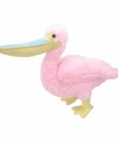 Vergelijk pluche pelikaan knuffeldier roze geel 35 cm prijs