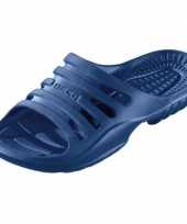 Vergelijk sauna zwembad slippers navy blauw voor heren prijs