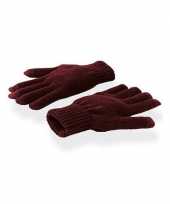 Vergelijk smartphone handschoenen burgundy voor volwassenen prijs
