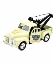Vergelijk speelgoedauto chevrolet 1953 stepside takelwagen creme wit 1 34 prijs
