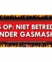 Vergelijk sticky devil pas op niet betreden zonder gasmasker prijs