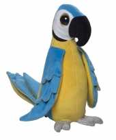 Vergelijk tropische papegaai knuffel blauw pluche 38 cm prijs