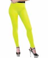 Vergelijk verkleed legging neon geel voor dames prijs 10131986