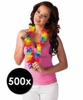 Vergelijk voordeel set met 500 hawaiikransen prijs