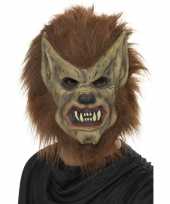 Vergelijk weerwolf masker bruin voor volwassenen prijs