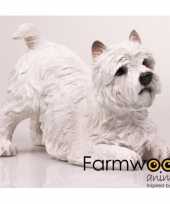 Vergelijk west highland white terrier honden tuinbeeldje 18 cm prijs