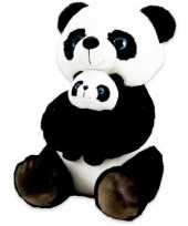 Vergelijk zwart witte panda beren knuffels 32 cm met baby knuffeldieren prijs